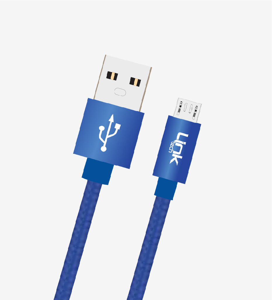 K542 Safe & Fast 30cm Örgülü Metal Başlı Micro USB PowerBank Şarj